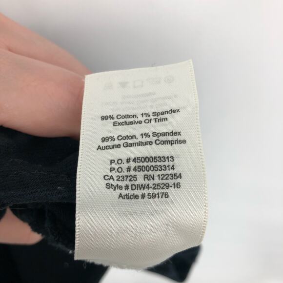 Aritzia Wilfred Womens Dauphine Crop Top 2 Black Stretch V-Neck Sleeveless Tank - Picture 9 of 9